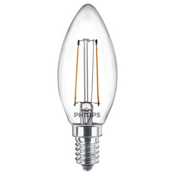 SET 2x bec LED VINTAGE Philips E14/2W/230V 2700K