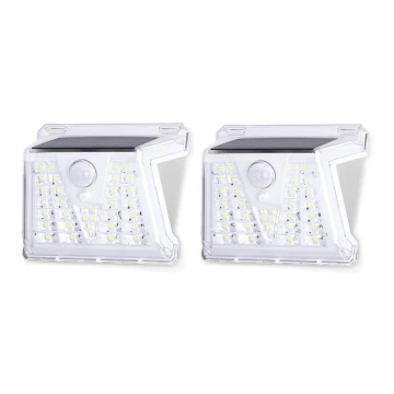 SET 2x corp de iluminat LED solar de exterior cu senzor LED/1,48W/3,7V IP65 Aigostar