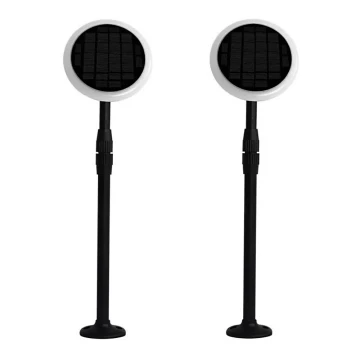 SET 2x lampă LED solară ajustabilă GARDEN LED/3W/5V 42-80 cm 4000K IP65