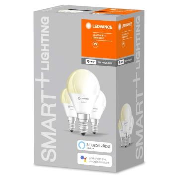 SET 3x Bec de iluminat cu LED SMART + E14/5W/230V 2.700K Wi-Fi - Ledvance