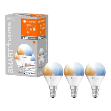 SET 3x Bec de iluminat cu LED SMART + E14/5W/230V 2700K-6500K Wi-Fi - Ledvance