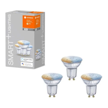 SET 3x Bec de iluminat cu LED SMART + GU10/5W/230V 2700K-6500K Wi-Fi - Ledvance
