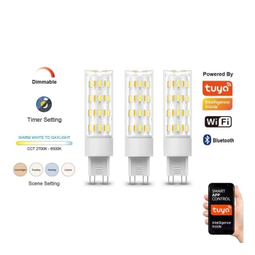 SET 3x bec LED dimabil NEO LITE G9/4W/230V 2700-6500K Wi-Fi Tuya Immax NEO 07763C