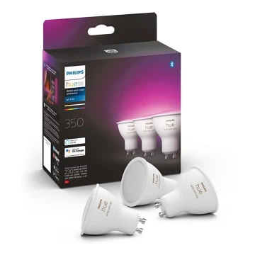 SET 3x bec LED dimabil Philips Hue White And Color Ambiance GU10/5W/230V 2000-6500K