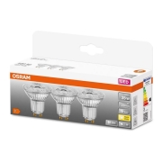 SET 3x bec LED PAR16 GU10/2,6W/230V 2700K Osram