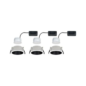 SET 3x corp de iluminat dimabil încastrat pentru baie Paulmann 93402 LED/6W IP44 COLE 230V