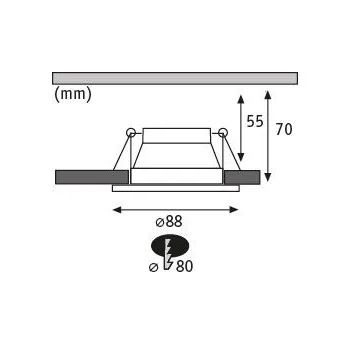 SET 3x corp de iluminat dimabil încastrat pentru baie Paulmann 93402 LED/6W IP44 COLE 230V