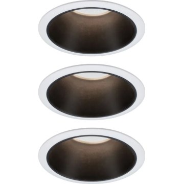 SET 3x corp de iluminat dimabil încastrat pentru baie Paulmann 93402 LED/6W IP44 COLE 230V