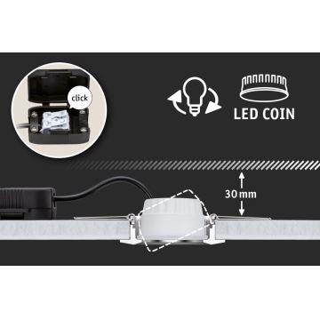 SET 3x corp de iluminat dimabil pentru baie LED/6W IP44 GIL 230V Paulmann 93383