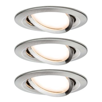 SET 3x corp de iluminat încastrat dimabil pentru baie LED/6,5W IP23 COLE 230V Paulmann 93483