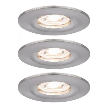 SET 3x corp de iluminat încastrat pentru baie Paulmann 94301 LED/4W IP44 NOVA 230V