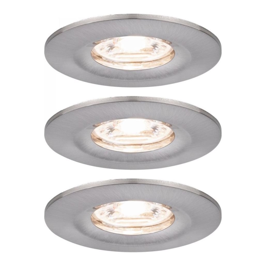 SET 3x corp de iluminat încastrat pentru baie Paulmann 94301 LED/4W IP44 NOVA 230V