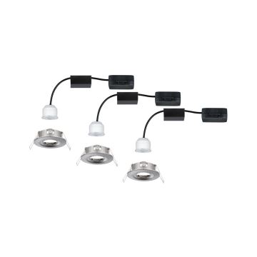 SET 3x corp de iluminat încastrat pentru baie Paulmann 94301 LED/4W IP44 NOVA 230V