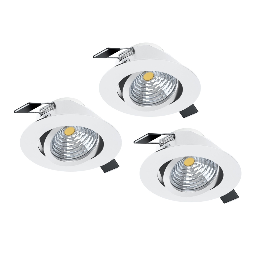 SET 3x corp de iluminat LED dimabil Eglo 3xLED/6W/230V alb