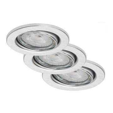 SET 3x corp de iluminat LED dimabil pentru baie Briloner 7149-039 1xGU10/5W/230V IP23