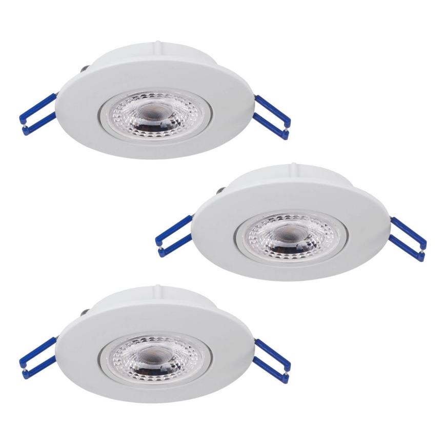 SET 3x corp de iluminat LED încastrat Eglo 75763 ZUJAR LED/3,4W/230V alb