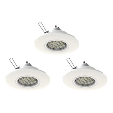 SET 3x corp de iluminat LED încastrat Eglo 78704 PENETO 1xGU10/3,3W/230V alb