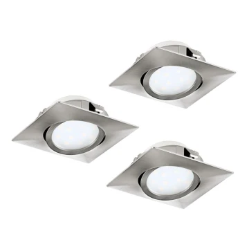 SET 3x corp de iluminat LED încastrat Eglo 78758 PINEDA LED/6W/230V