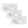 SET 3x corp de iluminat LED încastrat pentru baie Briloner 7210-036 ATTACH LED/5W/230V IP44 alb