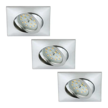SET 3x corp de iluminat LED încastrat pentru baie LED/5W/230V IP23 Briloner 6997-039