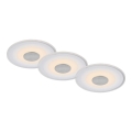 SET 3x corp de iluminat LED încastrat pentru baie LED/6W/230V IP44 crom Briloner