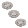 SET 3x corp de iluminat LED pentru baie dimabil LED/5W/230V 2700K IP65 Philips