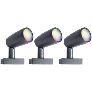 SET 3x lampă LED RGBW de exterior SMART + SPOT 3xLED/4,5W/230V IP65 Wi-Fi Ledvance