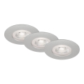 SET 3x plafonieră LED dimabilă pentru baie LED/4,9W/230V IP44 Briloner