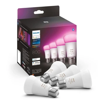 SET 4x bec LED dimabil Philips Hue White And Color Ambience E27/6,5W/230V 2000-6500K