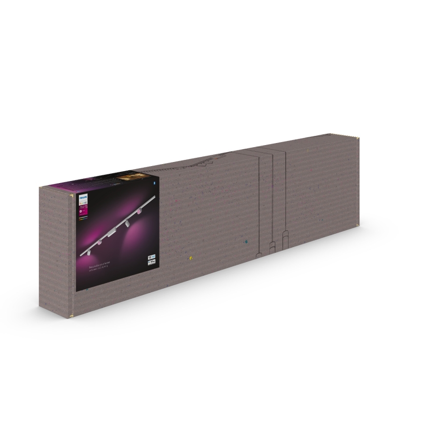 SET 4x spot LED RGB dimabil pentru sistem pe șină Hue PERIFO LED RGB/20,8W/230V 2000-6500K Philips