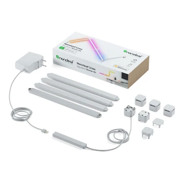 SET 4x șină LED RGBW dimabilă LINES LED/2W/230V 1200-6000K Wi-Fi Nanoleaf