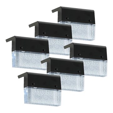 SET 6x aplică LED RGB solară LED/1W/1,2V 3500K IP65