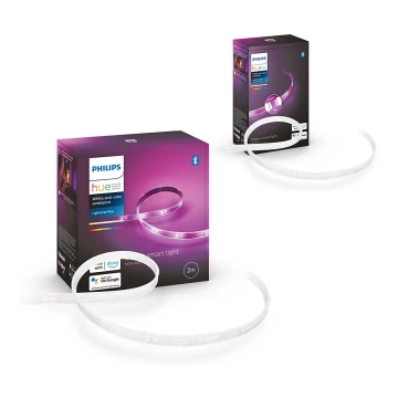 SET bandă LED RGBW dimabilă Philips Hue WHITE AND COLOR AMBIANCE 2m LED/20W/230V + bandă 1m LED/11W/12V