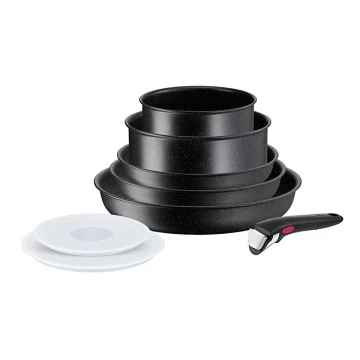 Set de vase de gătit Tefal 8 buc. INGENIO BLACK STONE