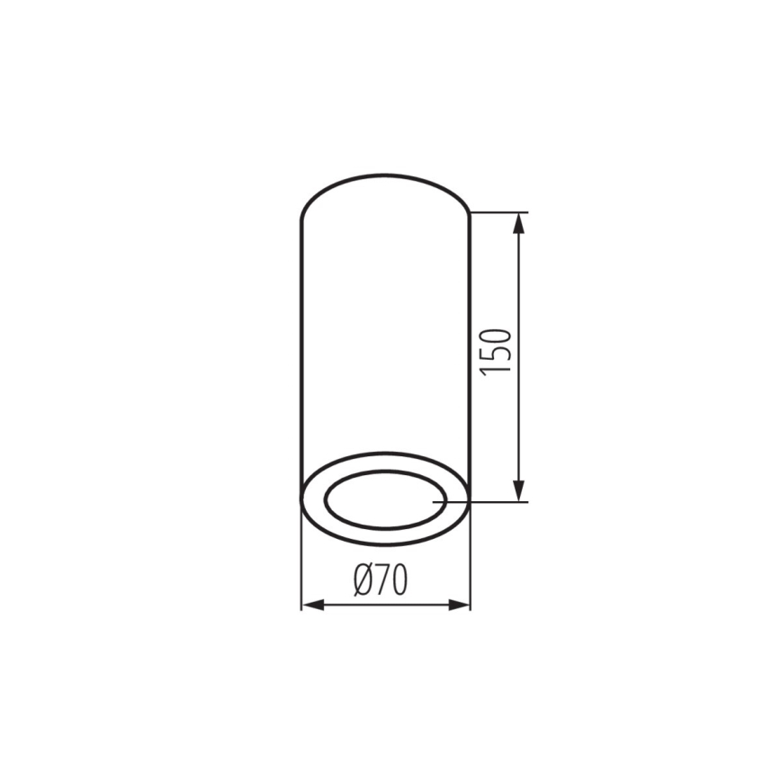 Spot de exterior AQILO 1xE14/10W/230V IP65 negru