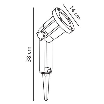 Spot de exterior Nordlux SPOTLIGHT 1xGU10/35W/230V IP54