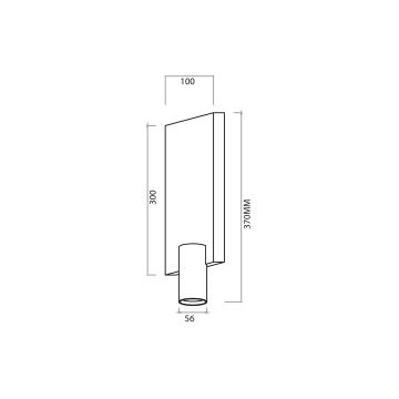 Spot de perete GENESIS 1xGU10/8W/230V negru