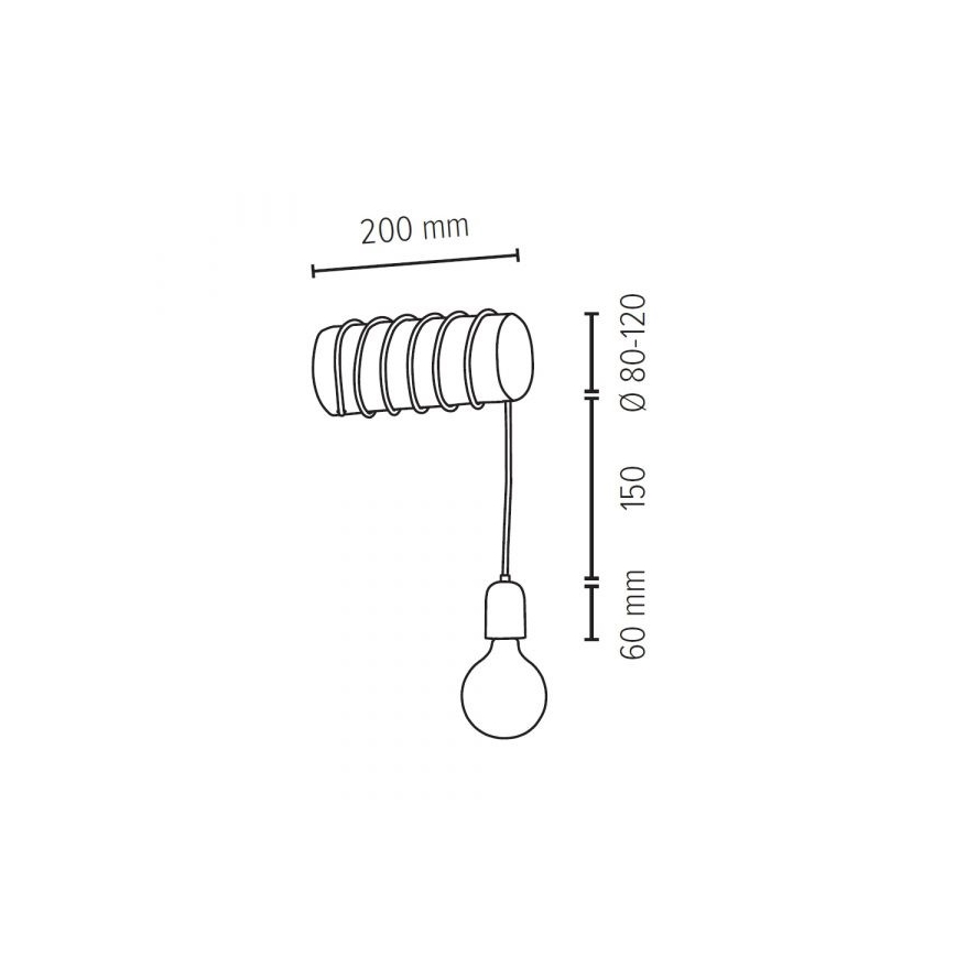 Aplică TRABO 1xE27/60W/230V