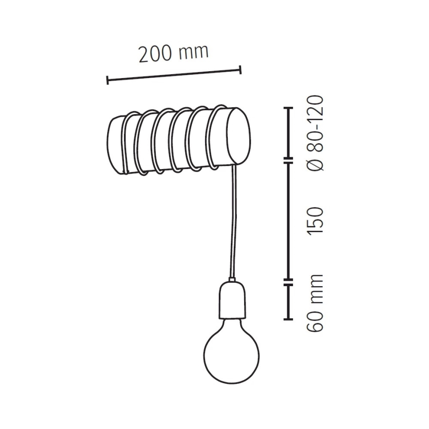 Aplică TRABO 1xE27/25W/230V