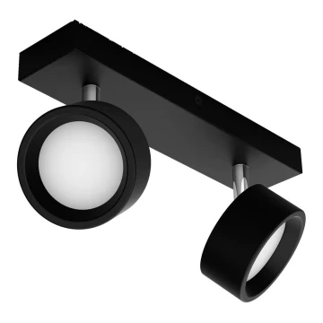 Spot LED 2xLED/5,5W/230V negru Philips