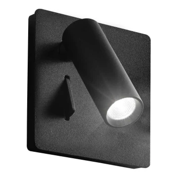 Spot LED de perete Ideal Lux LITE LED/3W/230V negru