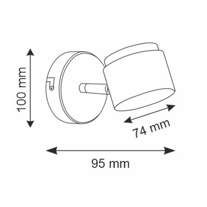 Spot LED de perete KUBIK LED/4,2W/230V alb