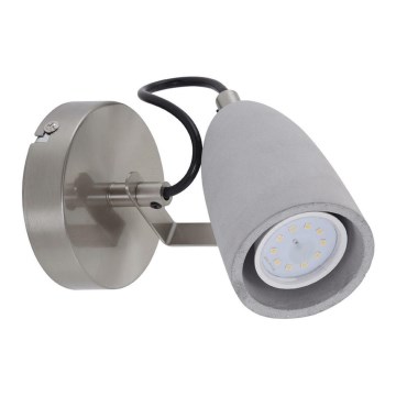 Spot LED de perete THIMBLE 1xGU10/5W/230V beton Briloner 2529-012