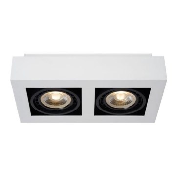 Spot LED dimabil Lucide 09120/24/31 ZEFIX 2×GU10/12W/230V alb