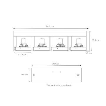 Spot LED dimabil Lucide 22969/48/30 GRIFFON 4xGU10/12W/230V