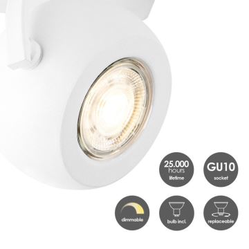 Spot LED dimabil NOP 1xGU10/5,8W/230V alb