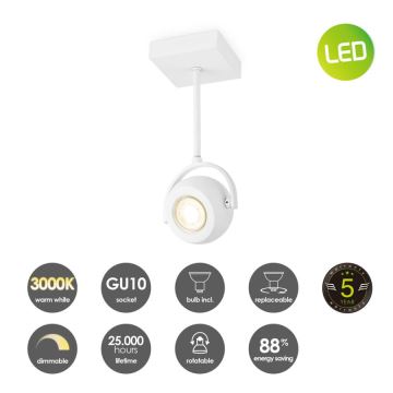 Spot LED dimabil NOP 1xGU10/5,8W/230V alb