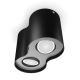 Spot LED dimabil Philips Hue PILLAR 2xGU10/4,2W/230V 2200-6500K negru + telecomandă