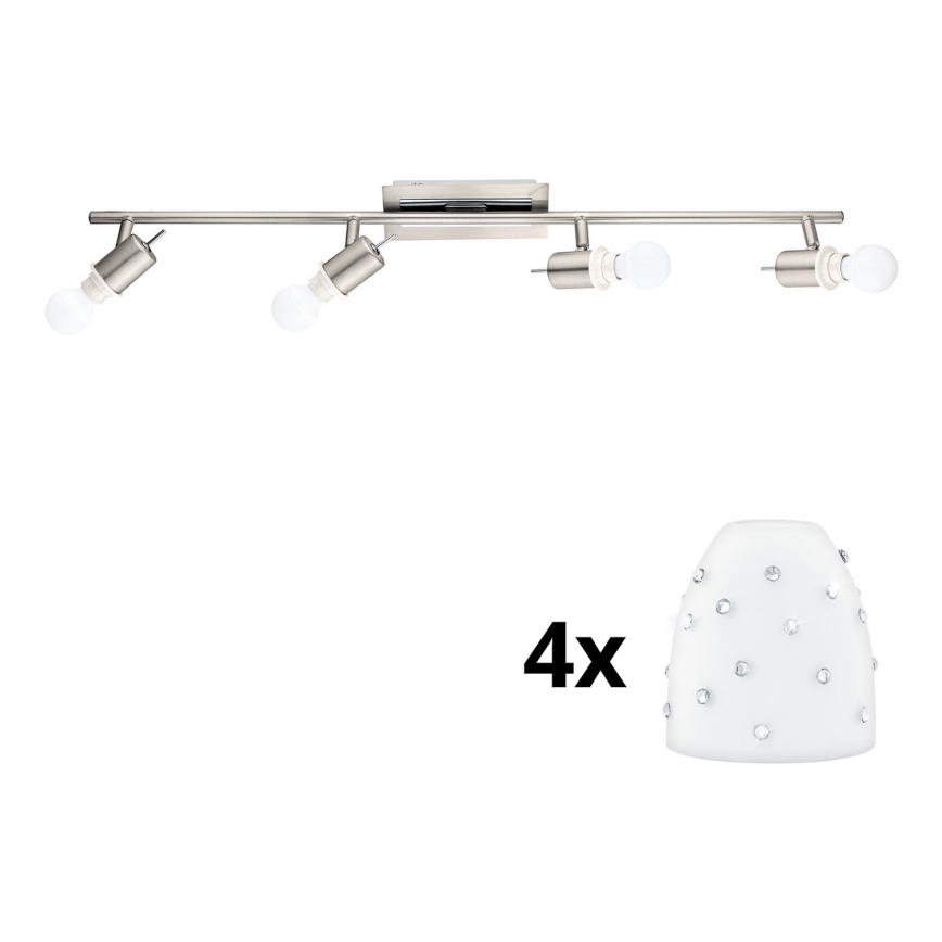 Spot LED Eglo MY CHOICE 4xE14/4W/230V crom/alb