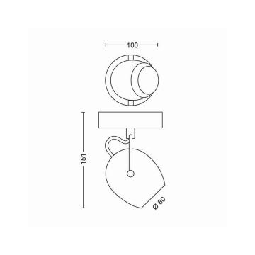 Spot LED RIVANO LED/4,3W/230V Philips 50611/30/P0